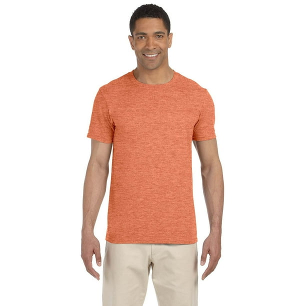 Pants Heather Orange L Short Sleeve T-Shirt I Love Yoga 